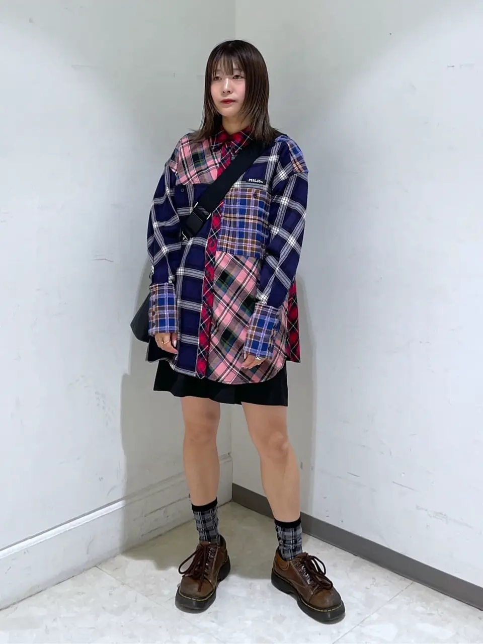 【 MILKFED. ミルクフェド 】 PLAID PATCHWORK SHIRT MILKFED. チェック パッチワーク シャツ 103233014002 / 2023AW / PLAID PATCHWORK SHIRT MILKFED. – calif（カリフ）公式サイト