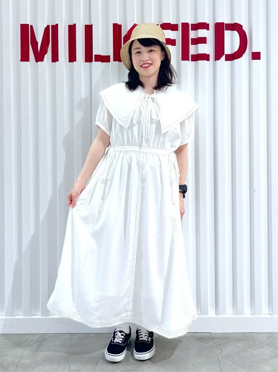GRIS Puritan Collar Dress L グリ　ワンピ GRIS Puritan Collar Dress L グリ ワンピ GRIS Puritan Collar