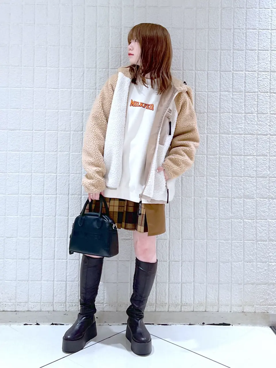 MILKFED./ ロゴジャケット MILKFED.｜LOGO PATCH QUILTED JACKET | Rakuten Fashion(楽天