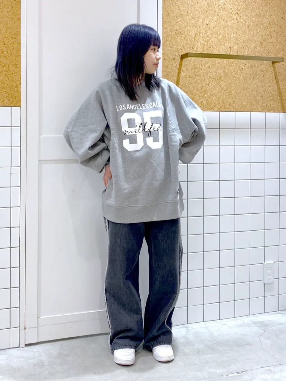 [未使用✨]❤MILKFED.＊COLLEGE LOGO BIG SWEAT❤ COLLEGE LOGO BIG SWEAT TOP MILKFED. – calif（カリフ）公式サイト