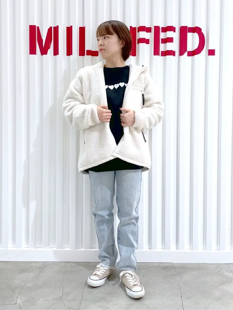 HEART EMBROIDERY BIG SWEAT TOP MILKFED. – calif（カリフ