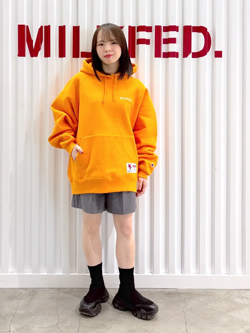 新品タグ付】MILKFED.(ミルクフェド)バンピーショートパンツ