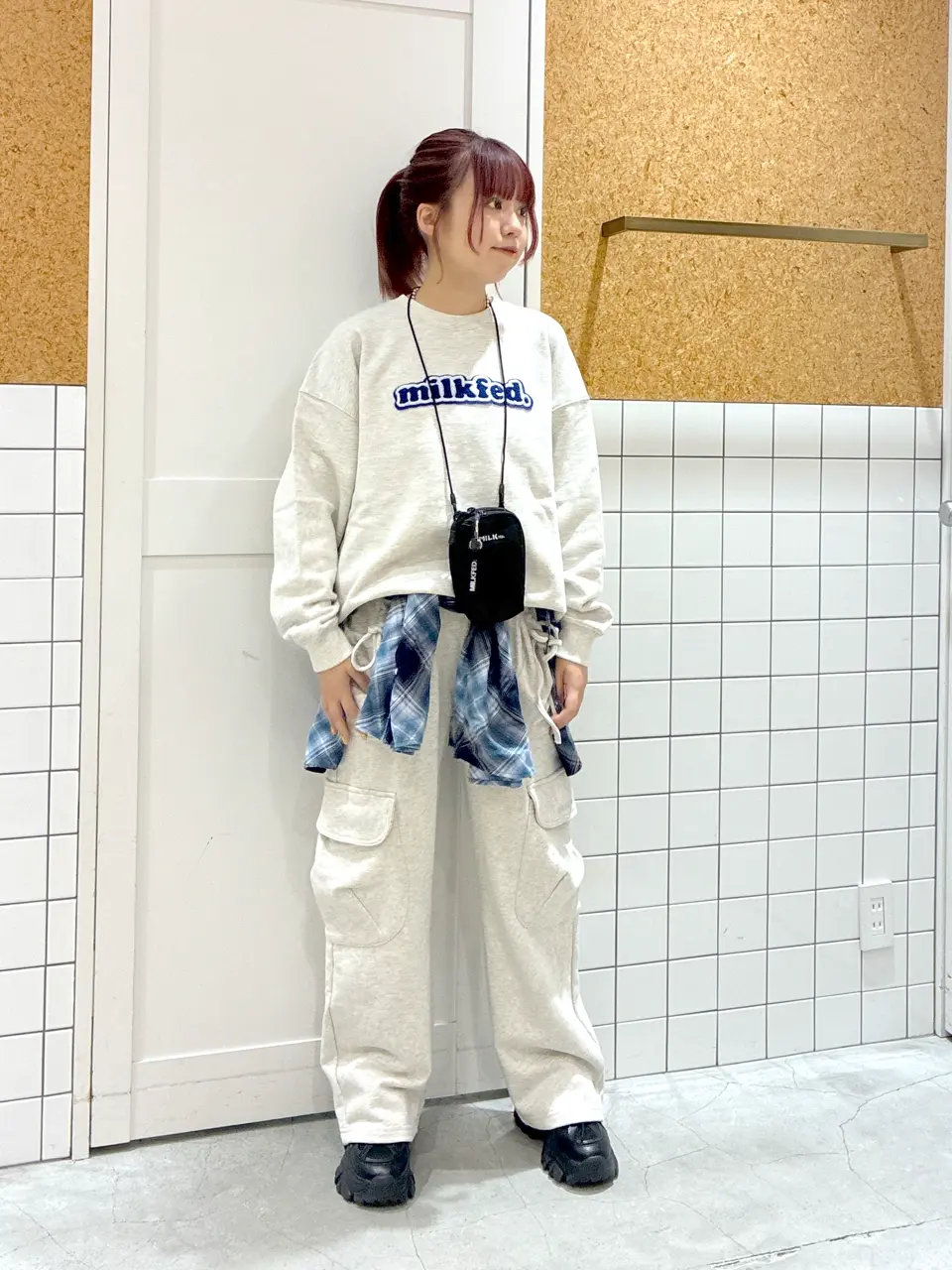SUMIKKOGURASHI × MILKFED. スウェット　ベージュ SUMIKKOGURASHI × MILKFED. スウェットベージュ