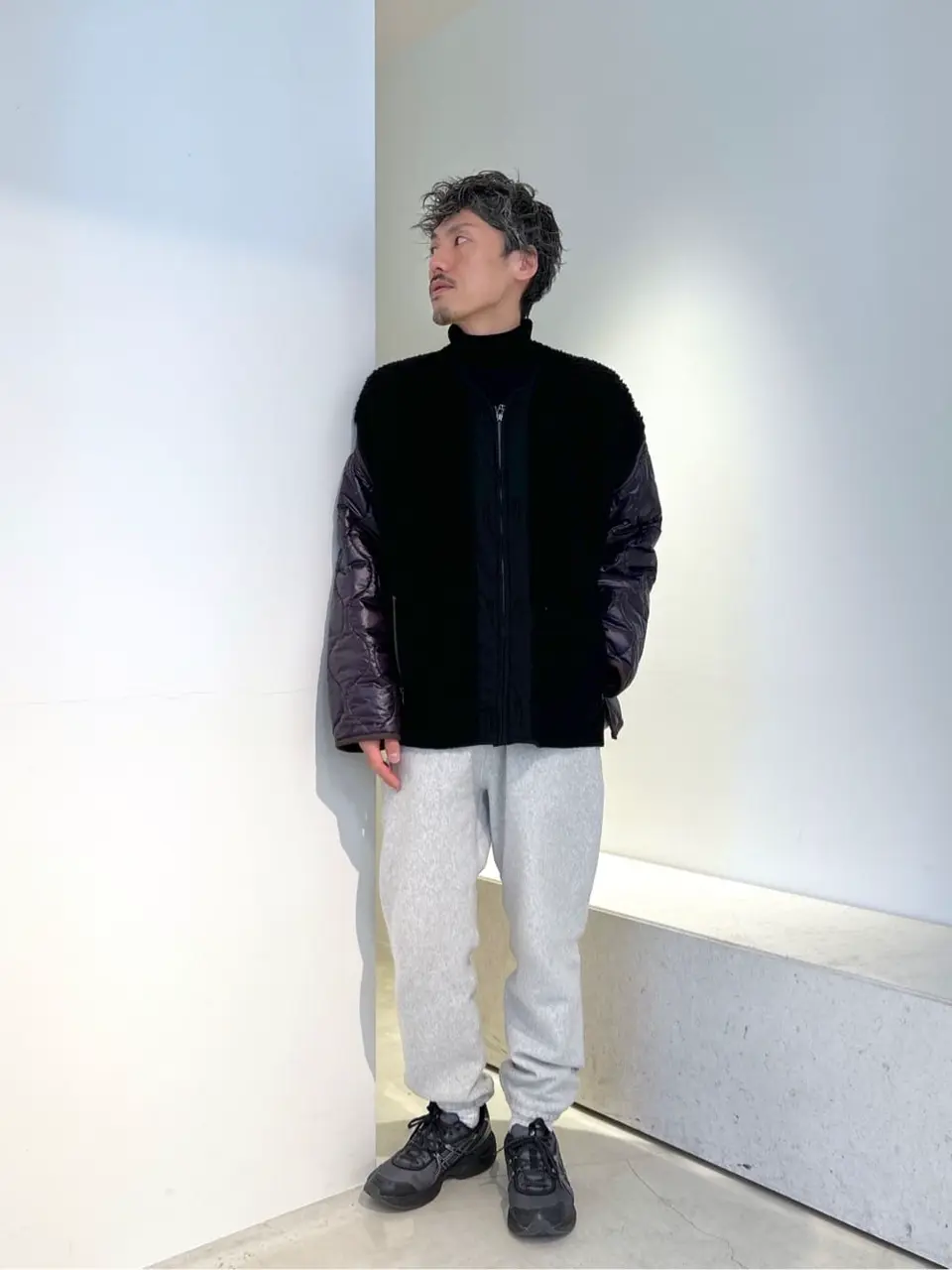 新品 FACETASM ZIPPER キルティング ライナージャケット FACETASMxStyles /ファセッタズム×スタイルス/ ZIPPER SHERPA