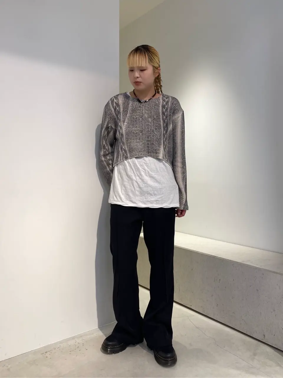 ★OY★CUTTING FRAME T-WHITE★正規品/韓国直送料込/人気 OY パーカー 「OY/オーワイ」LAYERED CUTTING LOGO HOODIE