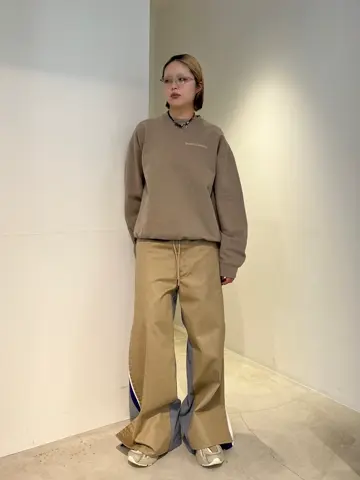 FACETASM RUGBY MIX CHINO ベージュ FACETASM/ファセッタズム/JERSEY MERGING CHINO PANTS/KR-PT-U08