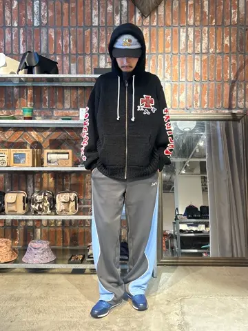 RICE NINE TEN/ライスナインテン/HAND KNITTED SK8 ZIP HOODIE HKN-SK8