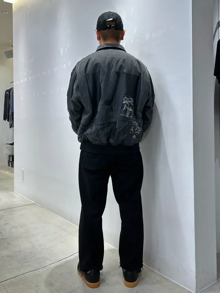 ⁂Stylishデザイナーズ⁂ Side Slash Denim Pants