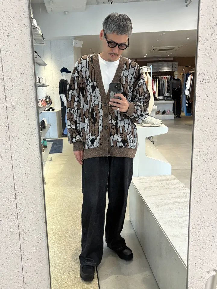 gimcontext/ジム コンテキスト/Trebark Camo Knit Cardigan 25505030