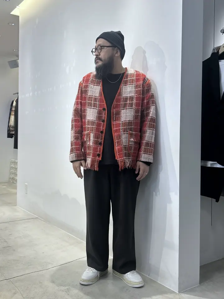 【Needles チェックカーディガン　赤系　サイズM】 NEEDLES/ニードルズ/Fringe Cardigan RW265 – calif（カリフ）公式サイト