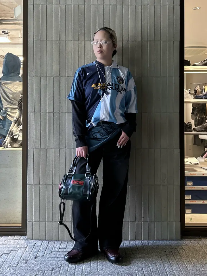 MARTINE ROSE/マーティン ローズ/WMNS COLLAGE FOOTBALL TOP