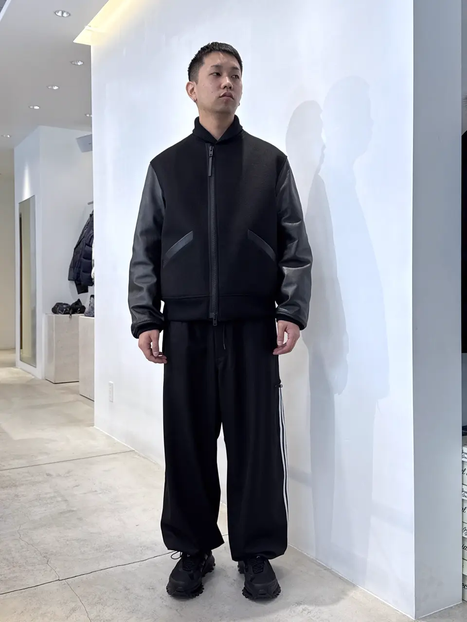 Y-3 個性派 ジャケット 斜めジップ デザインワッペン (175/88A) Y-3/ワイスリー/LETTERMAN JACKET JX7338 – calif（カリフ）公式サイト