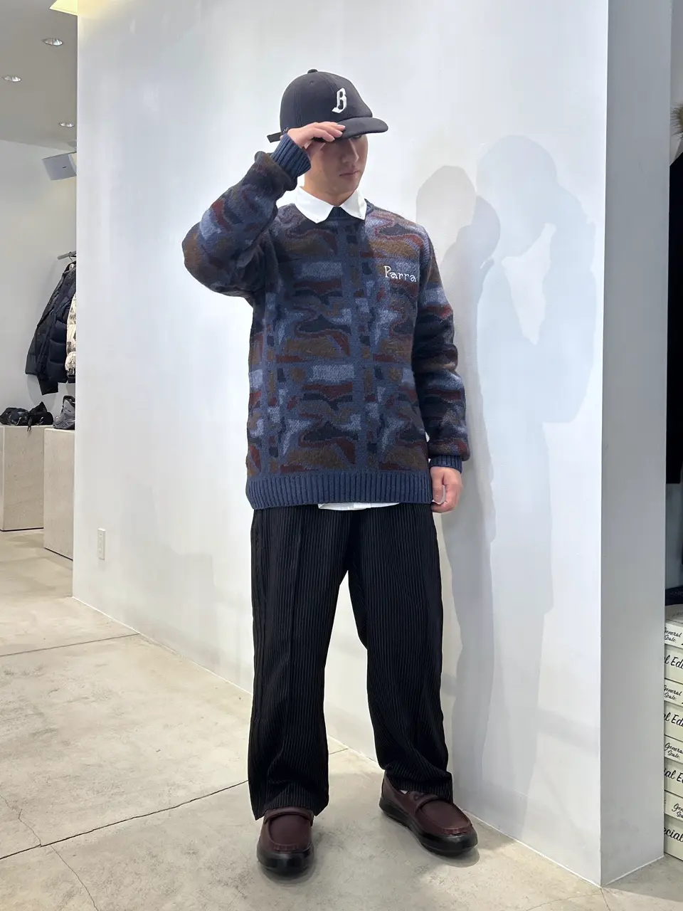 adidas/アディダス/FIREBIRD LOOSE PINSTRIPES TRACK PANTS ZF384