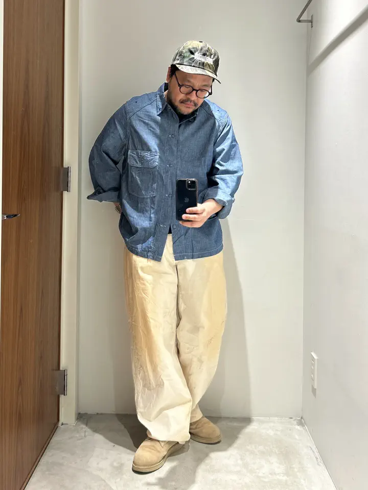 HOMBRENINO/オンブレ・ニーニョ/CORONA UTILITY EYELET SHIRT HN0261