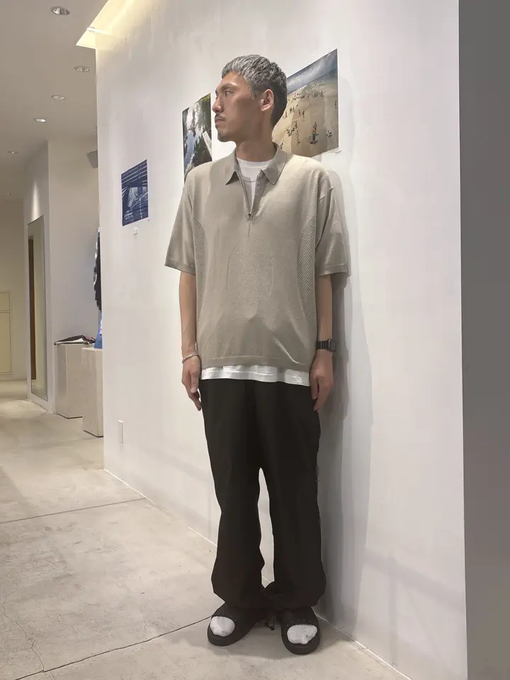 Styles / BAL/バル/VENTILATION MESH KNIT ZIP POLO SS BAL-2194
