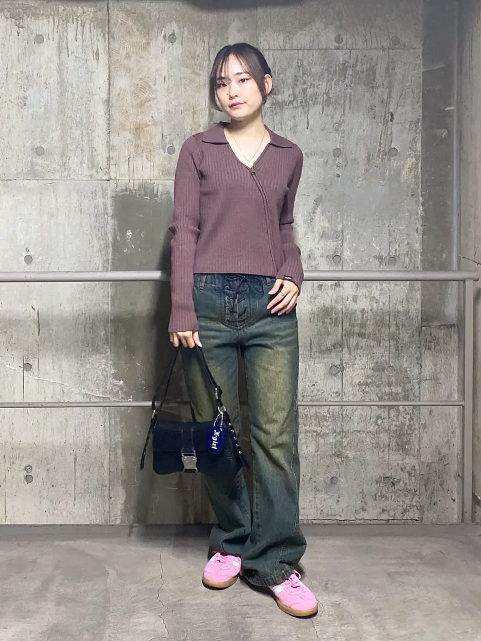 ZIP UP RIB KNIT TOP – calif（カリフ）公式サイト