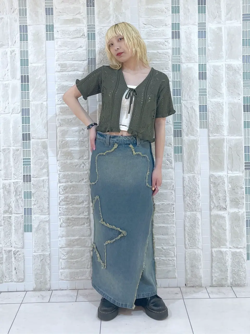 ギャル　平成　ガルラ　Y2K エゴイスト　GYDA スキニーリップ　dia 迷彩 d.i.a - ギャル 平成 Y2K グルンジ スキニーリップ dia GYDA
