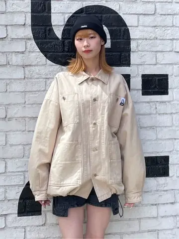 OVERDYED WORK JACKET X-girl Ｍサイズ OVERDYED WORK JACKET X-girl Mサイズ
