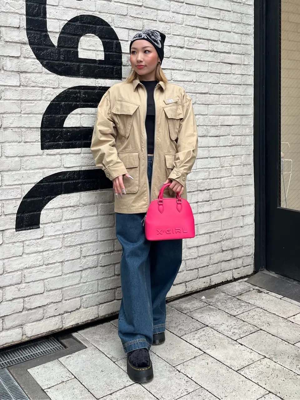 YOKO KIDS ビーニー　flex wit me 山田ギャル神宮 BUTTERFLY JACQUARD BEANIE X-girl – calif（カリフ）公式サイト