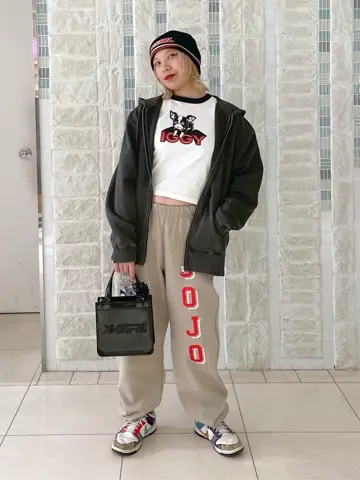 X-girl×ジョジョの奇妙な冒険SC IGGY S/S BABY TEE ☆予約開始☆ X-girl ( エックスガール ) - X-girl×ジョジョの