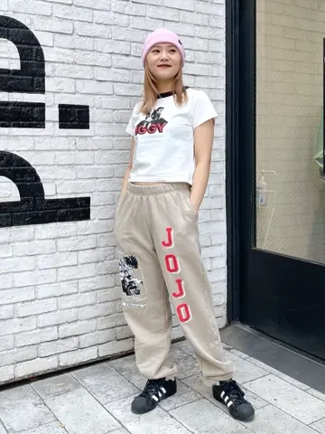 X-girl×ジョジョの奇妙な冒険SC IGGY S/S BABY TEE – calif