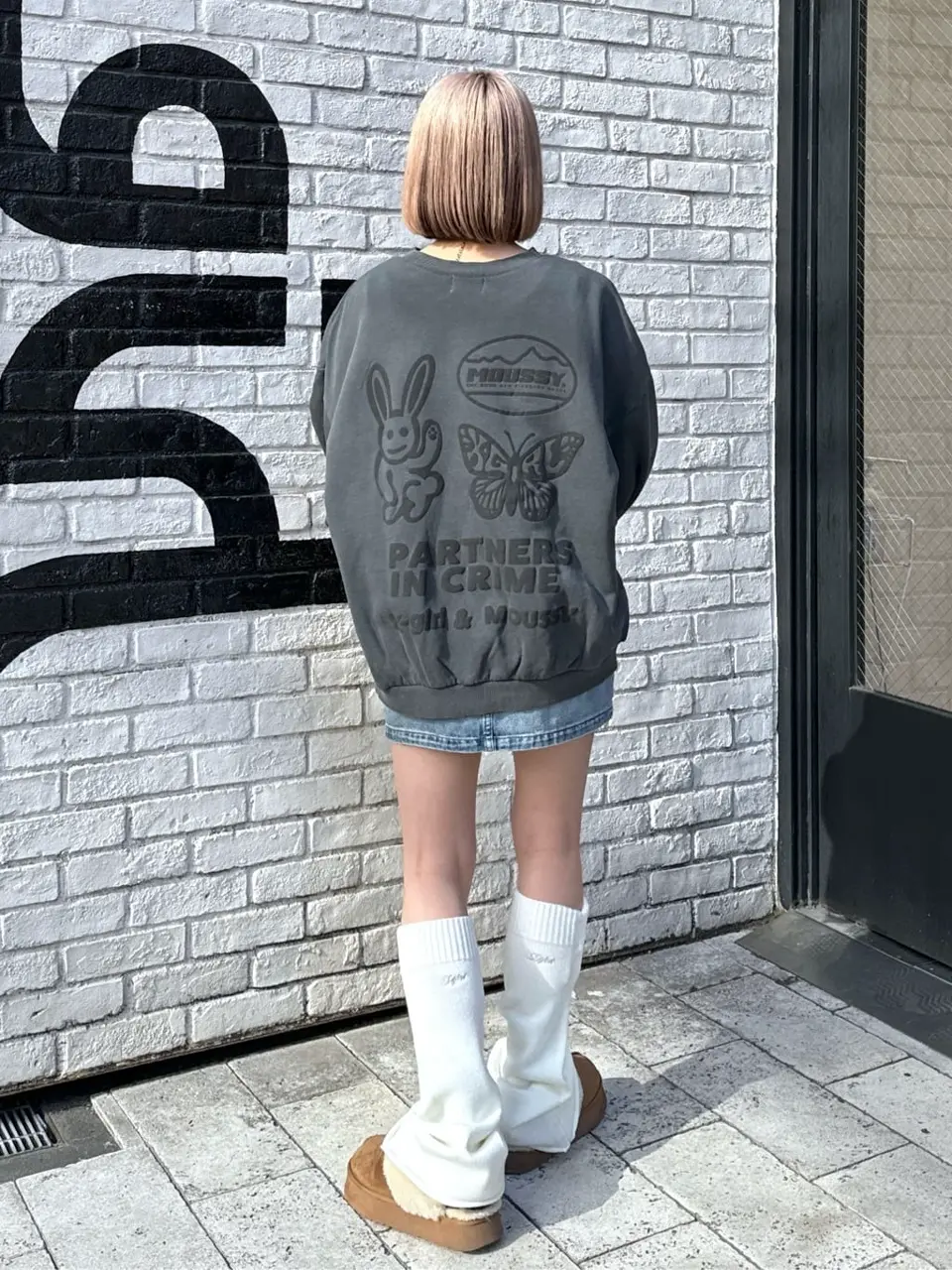 ⭐︎Xーgirl×moussy スウェットブラック X-girl × MOUSSY SWEAT TOP – calif（カリフ）公式サイト