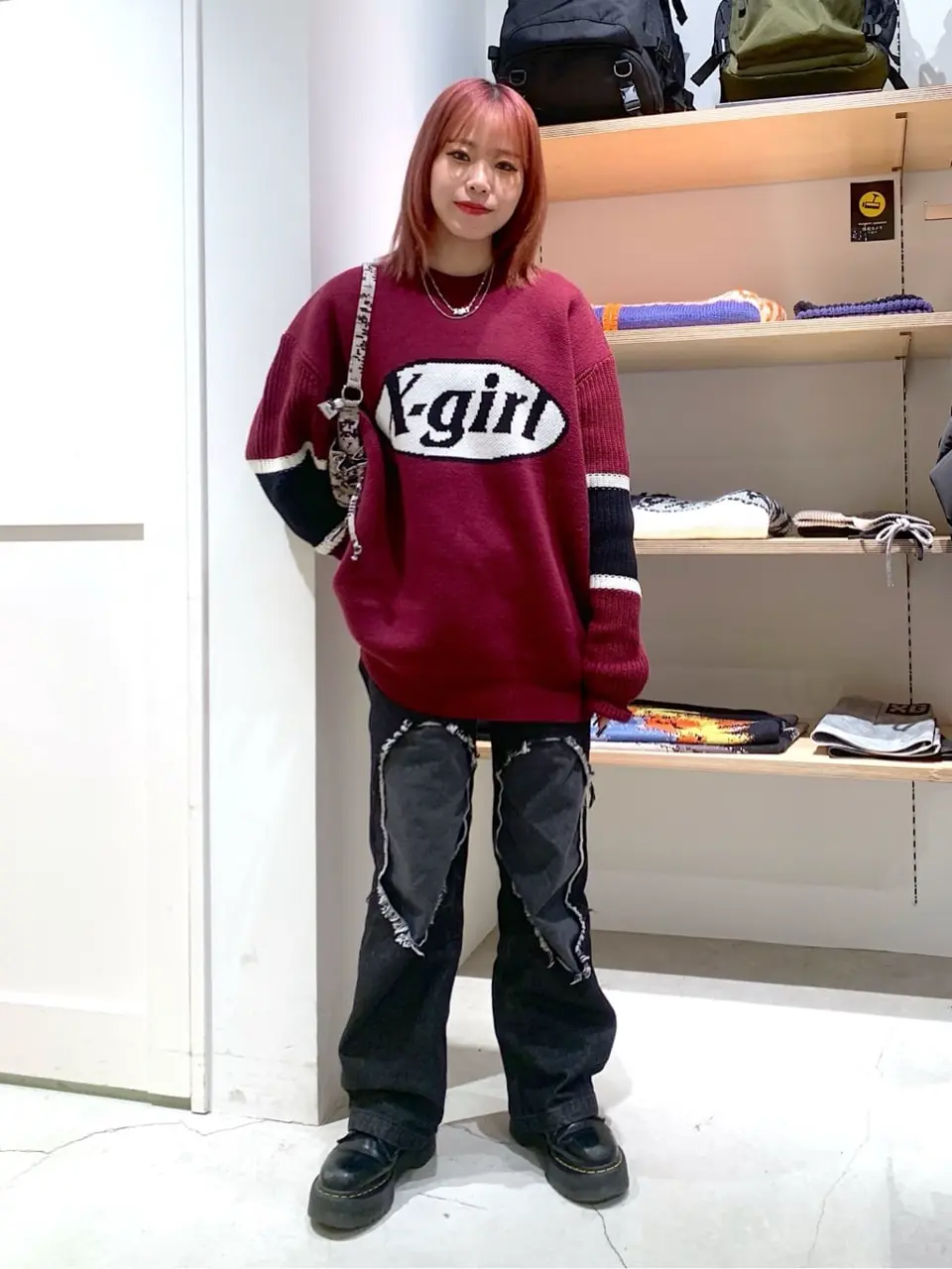 OVAL LOGO JACQUARD KNIT TOP X-girl – calif（カリフ）公式サイト