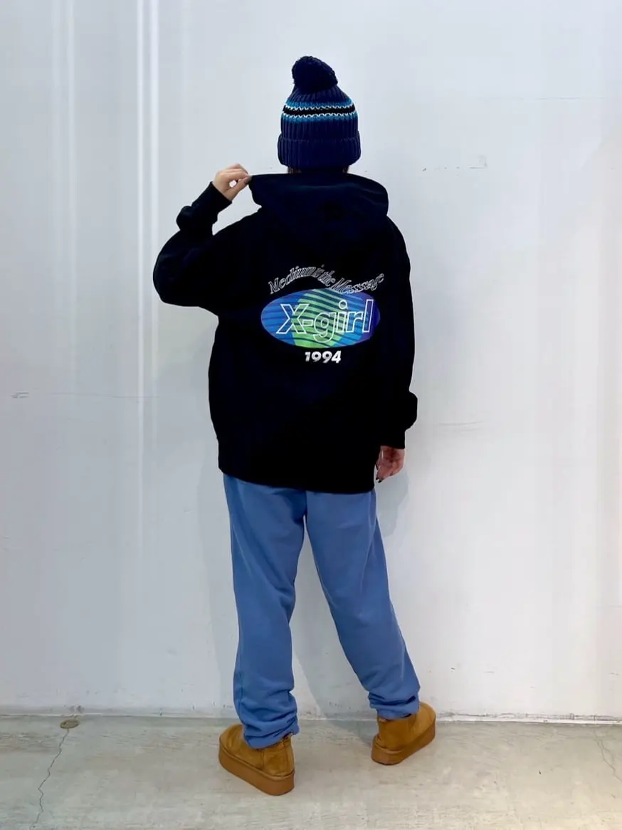 SPLIT OVAL LOGO SWEAT HOODIE X-girl – calif（カリフ）公式サイト