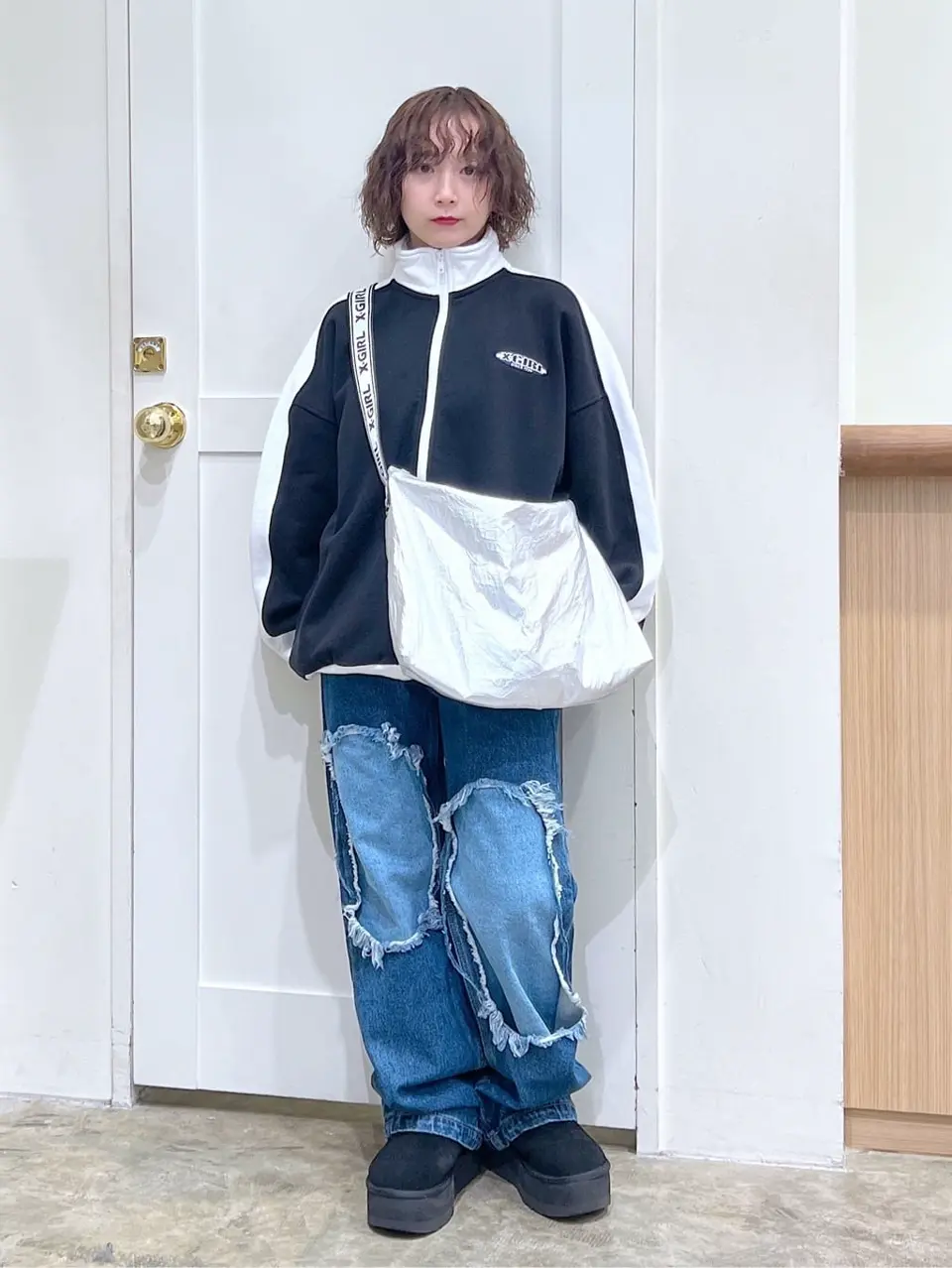 CONTRAST STRIPE ZIP UP SWEAT X-girl – calif（カリフ）公式サイト