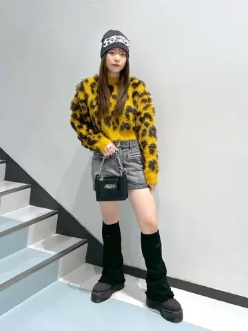 LEOPARD CROPPED KNIT TOP X-girl – calif（カリフ）公式サイト