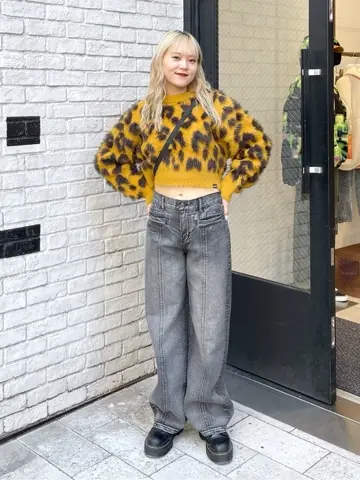 LEOPARD CROPPED KNIT TOP X-girl – calif（カリフ）公式サイト