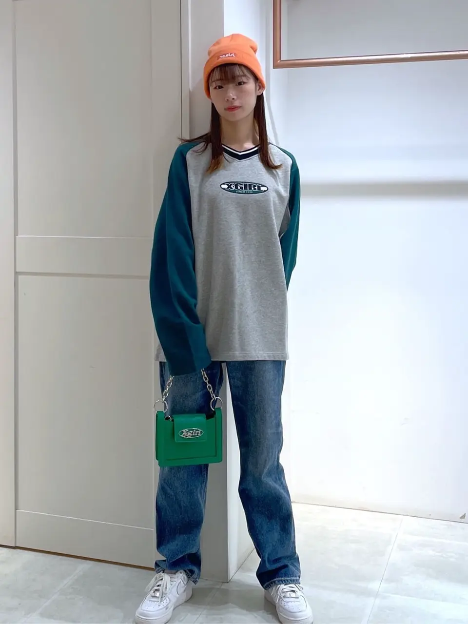 CONTRAST STRIPE SWEAT TOP X-girl – calif（カリフ）公式サイト