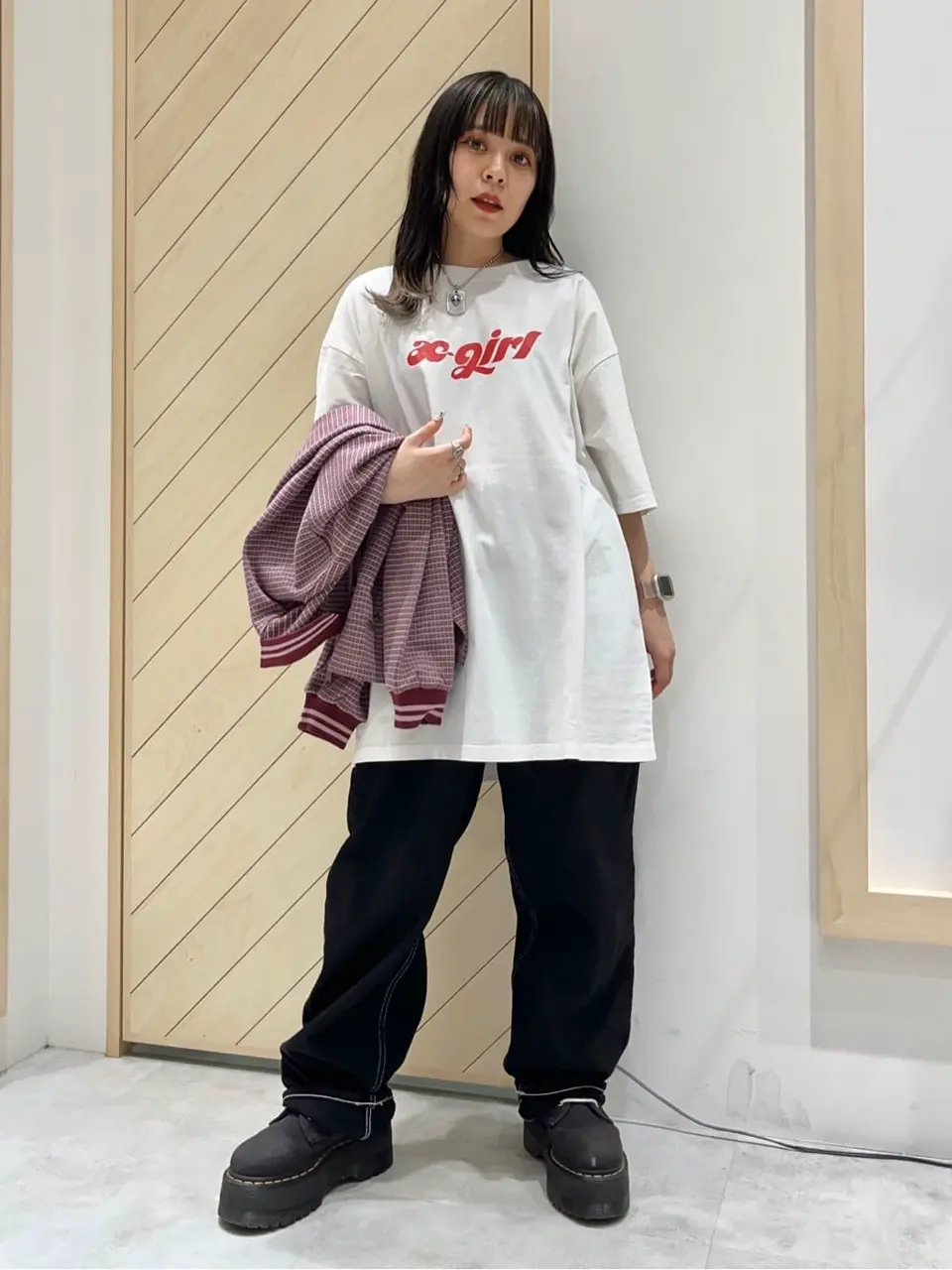 CHUBBY LOGO S/S TEE X-girl – calif（カリフ）公式サイト