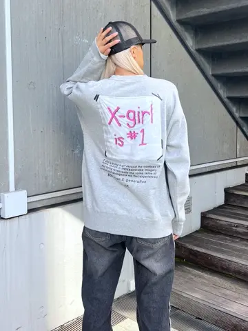X-girl FLAG BIG SWEAT TOP – calif（カリフ）公式サイト