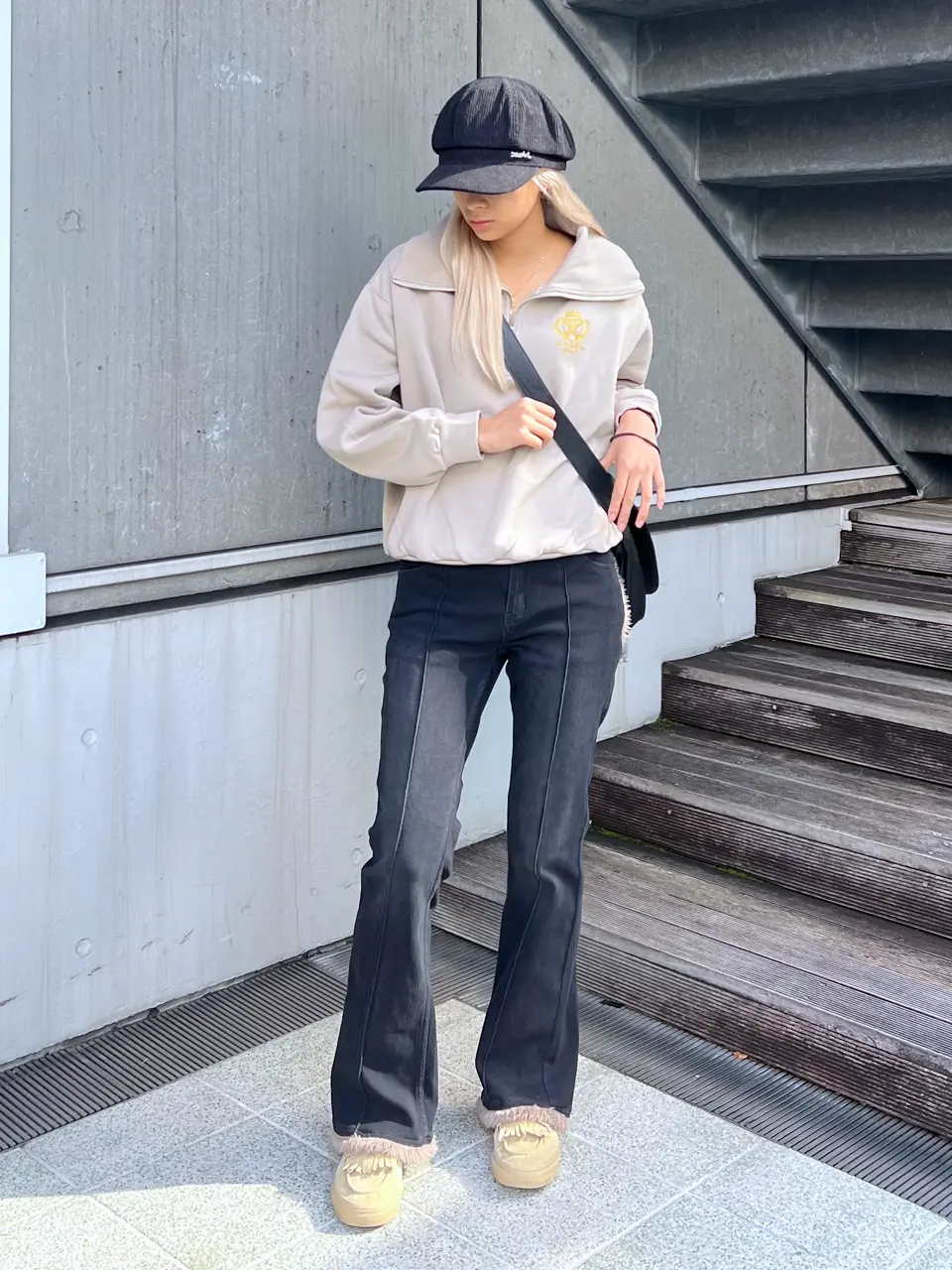 PREP LOGO HALF ZIP SWEAT TOP – calif（カリフ）公式サイト