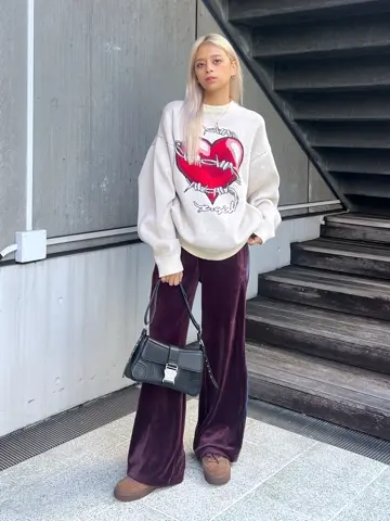 HEART BARBED WIRE JACQUARD KNIT TOP – calif（カリフ）公式サイト