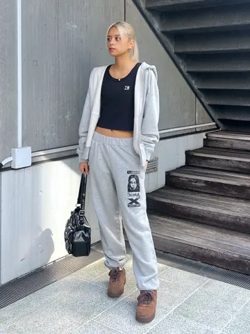 X-girl◆MY EMOTIONS ZIP UP SWEAT HOODIE/S/コットン/PUP/105233012003 FACE PIGMENT DYED ZIP UP SWEAT HOODIE（パーカー）｜X-girl