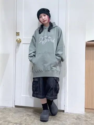 RHINESTONE STAR CURSIVE LOGO SWEAT HOODIE – calif（カリフ