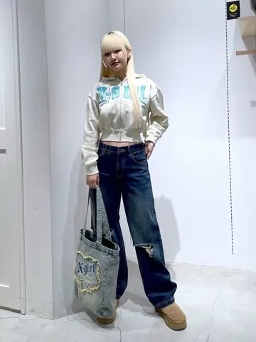 FADED LOGO PATCH DENIM TOTE BAG – calif（カリフ）公式サイト