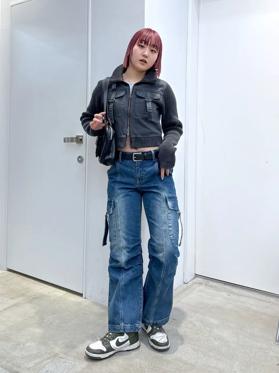 早い者勝ち X-girl RIB SLEEVE DENIM JACKET 着回し力GOOD X-girl（エックスガール）の「RIB SLEEVE DENIM JACKET