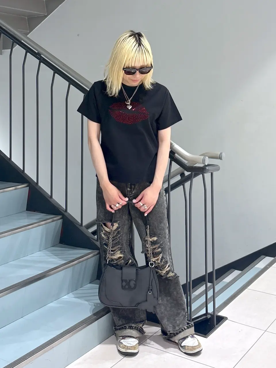 tシャツ RHINESTONE LIP S/S TEE レディース メンズ RHINESTONE LIP S/S TEE – calif（カリフ）公式サイト