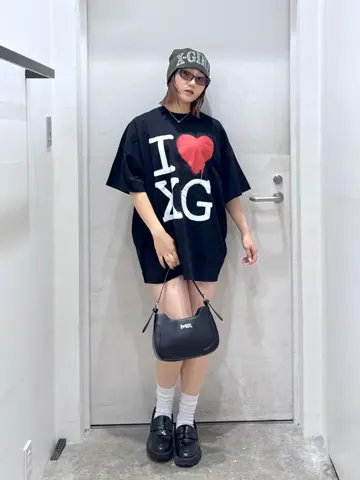 STENCIL I LOVE XG LOGO S/S BIG TEE DRESS – calif（カリフ