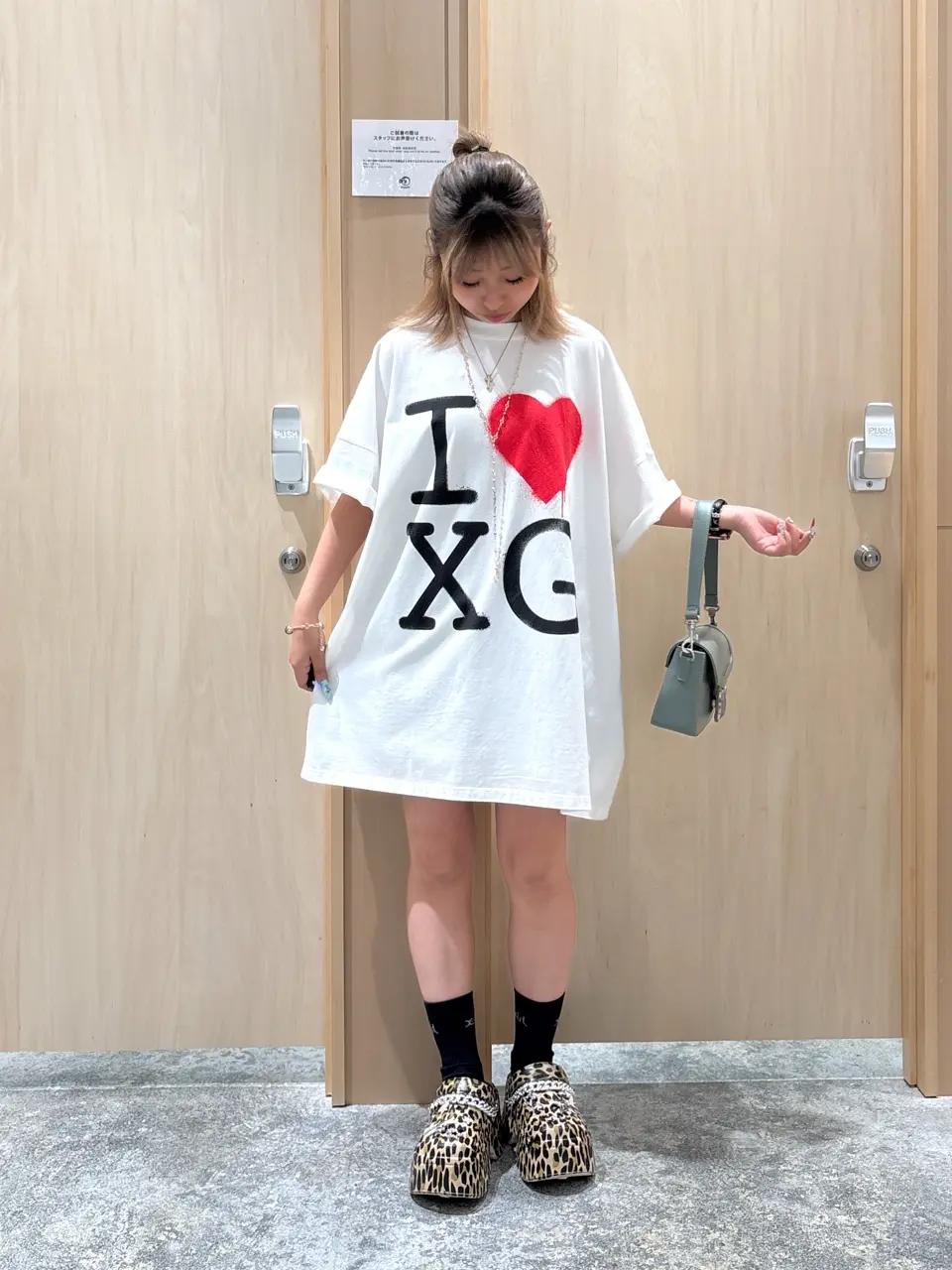 STENCIL I LOVE XG LOGO S/S BIG TEE DRESS – calif（カリフ