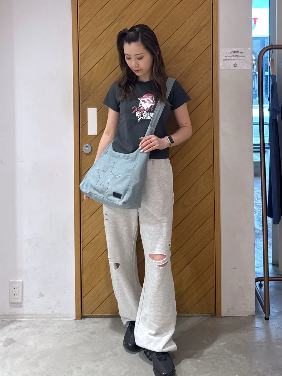 Girl Scouts of Japan ショルダーバッグ X-girl エックスガール ショルダーバッグ OVAL LOGO SHOULDER