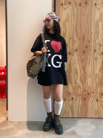 ♡T-LOVE♡様 STENCIL I LOVE XG LOGO S/S BIG TEE DRESS – calif（カリフ）公式サイト