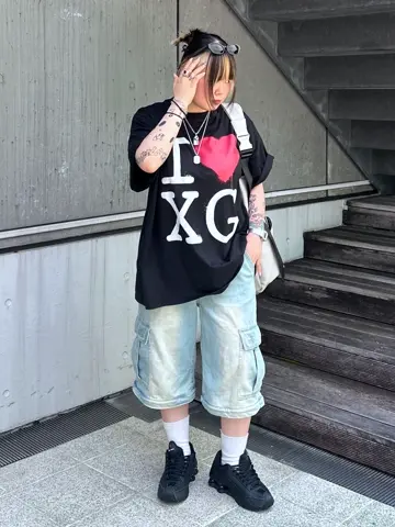 STENCIL I LOVE XG LOGO S/S BIG TEE DRESS – calif（カリフ