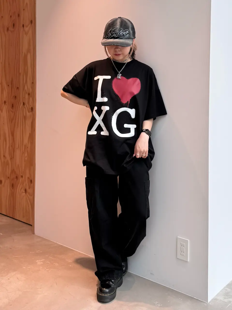 X-girl / STENCIL I LOVE XG LOGO S/S BIG TEE DRESS – calif（カリフ