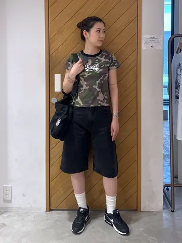 tシャツ CURSIVE LOGO CAMO S/S BABY TEE レディース CURSIVE LOGO CAMO S/S BABY TEE – calif（カリフ）公式サイト