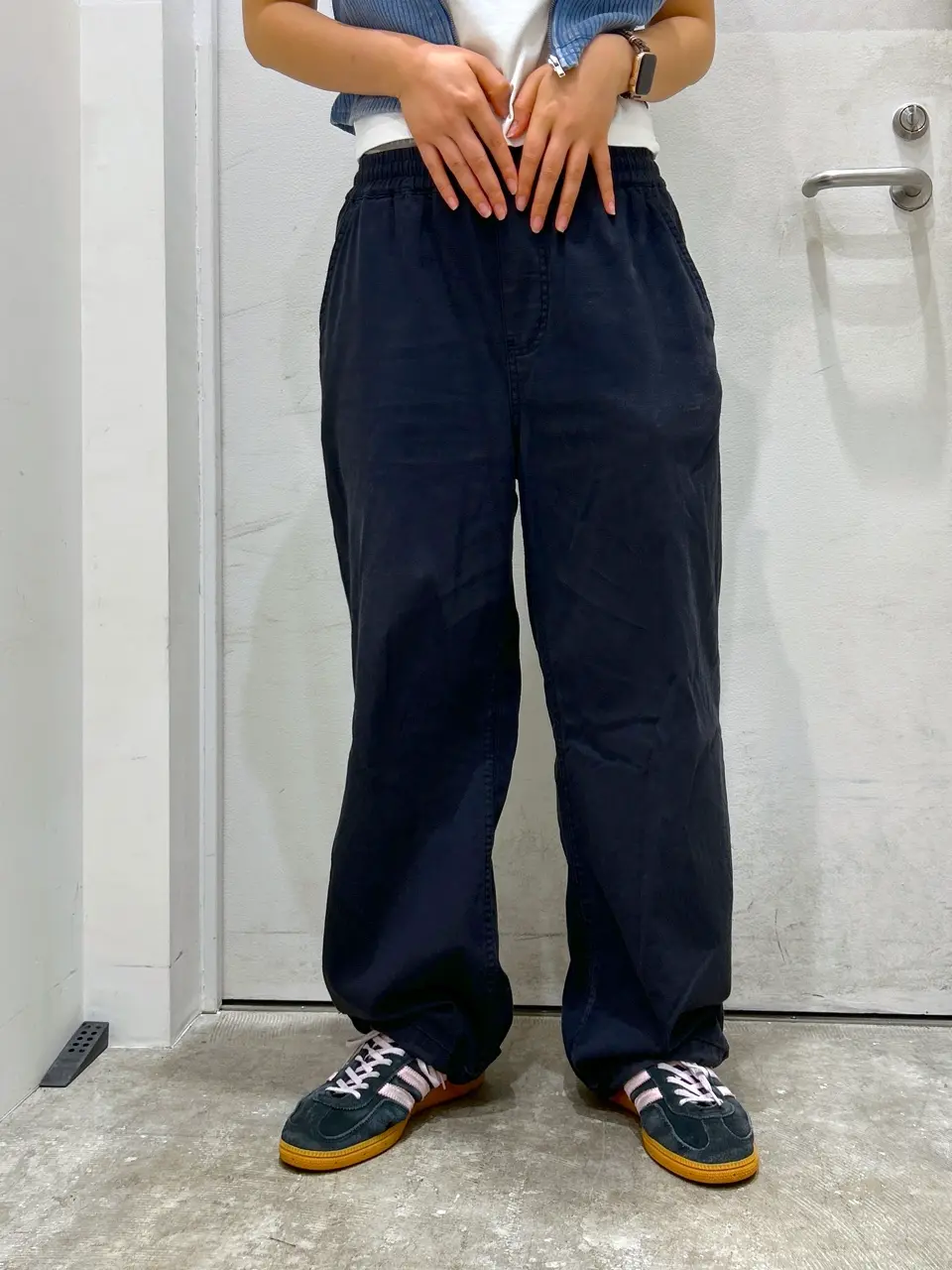 パンツ Nai ストレッチサテンベイカーパンツ | ANAYI/アナイ | 三越伊勢丹