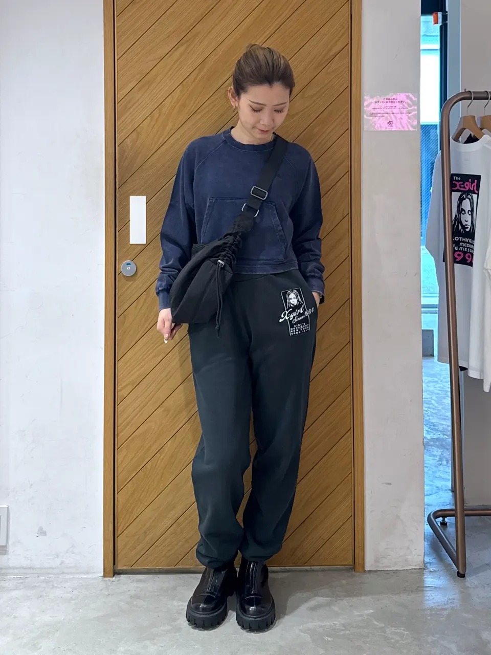 新品未使用☆ xgirl エックスガール セットアップ/ブラック 新品未使用☆ xgirl エックスガール セットアップ/ブラック